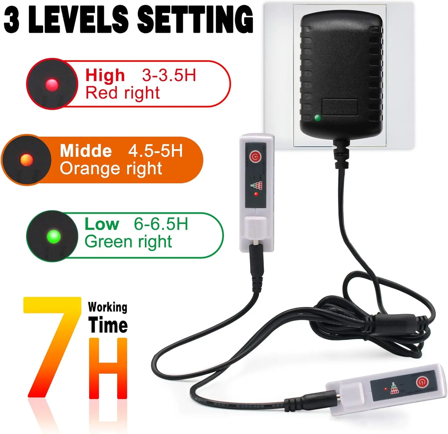 Electric Heated Socks Rechargebale Battery Powered Heating Socks for Men Women,Winter Thermal Insulated Thick Sox Kit for Chronically Cold Feet,Novelty Sports Hunting Hiking Skiing Foot Warmer Socks