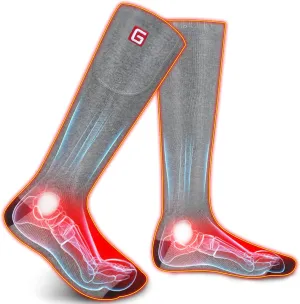 Electric Heated Socks Rechargebale Battery Powered Heating Socks for Men Women,Winter Thermal Insulated Thick Sox Kit for Chronically Cold Feet,Novelty Sports Hunting Hiking Skiing Foot Warmer Socks