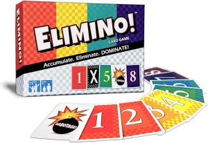 Elimino! A Fast Paced Card Game for Kids, Adults and Families, an Easy to Learn Game for a Fun Family Game Night | Ages 7 