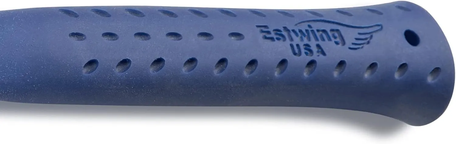 ESTWING Hammer - 16 oz Straight Rip Claw with Smooth Face & Shock Reduction Grip - E3-16S