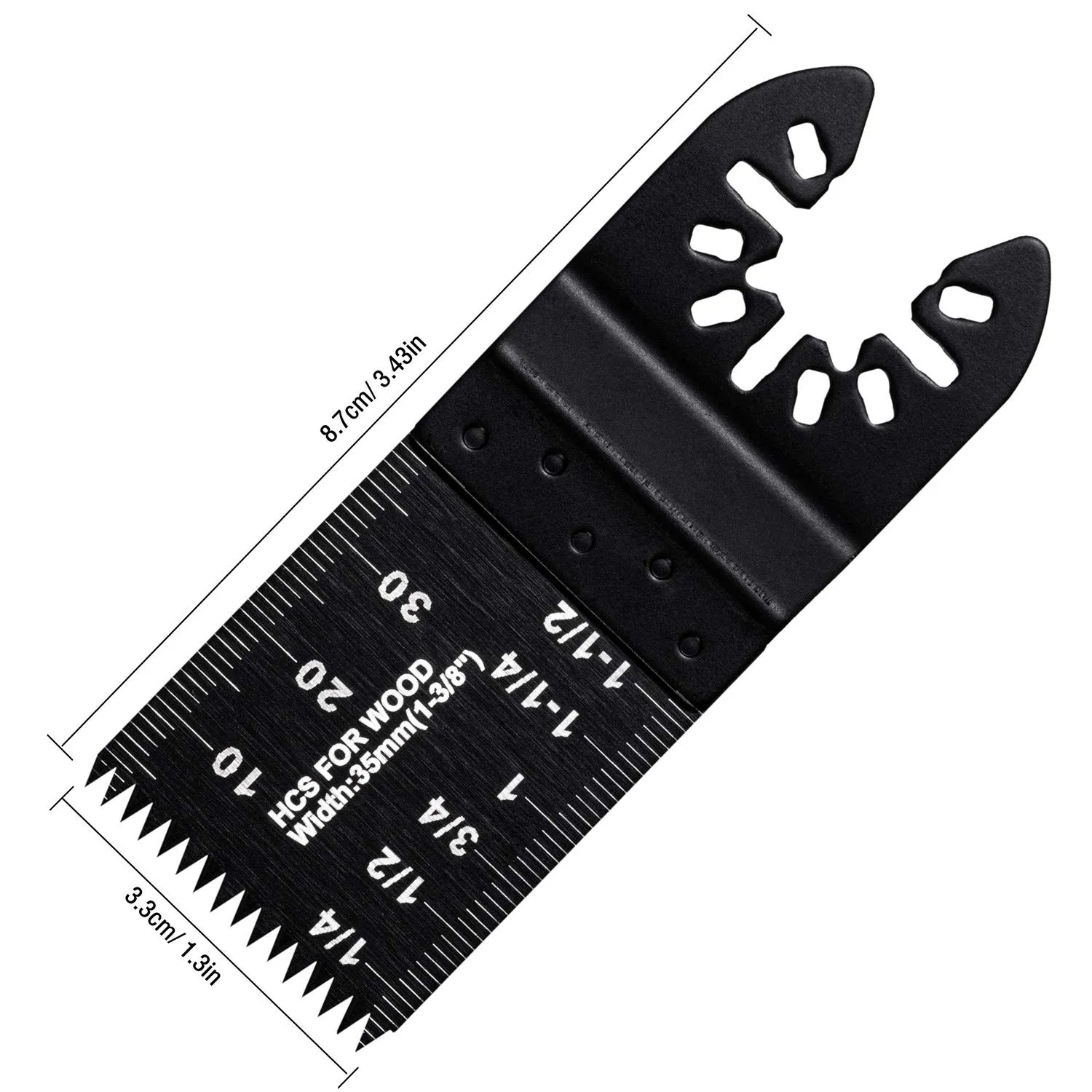 Ettonsun 50Pcs Wood Oscillating Multitool Saw Blades Universal Multi Purpose Tool Blades with Japan Teeth for Fast Cutting Compatible with Fein Dewalt Multimaster Porter Cable Black&Decker Bosch