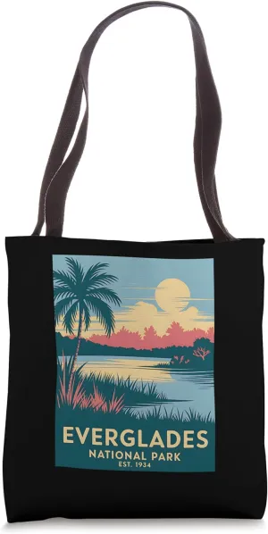 Everglades National Park Vintage Camping Hiking Men Women Tote Bag