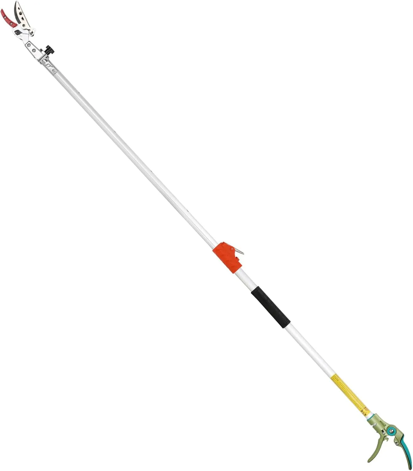 Extendable Tree Cutter, 3.67-5.45 FT Telescopic Pole Pruner, Lightweight Aluminum Handle, Teflon-Coated Blade, Cuts Up to 1 Inch, Ideal for Fruit Picking & Tree Branch Cutting | LFX101
