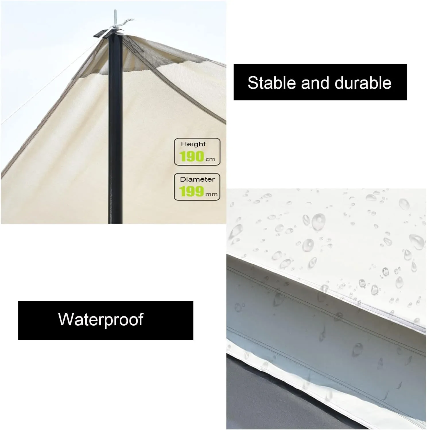 Family Camping Tent, Small/Large Cabin Tent Easy Setup, Automatic Pop Up Tent Build Quickly,2 Mesh Windows, Portable Waterproof & Windproof Tent for Outdoor or Backyard Camping Picnic