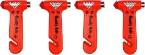 Family Safe 4 Pack Emergency Escape Tool - Seatbelt Cutter Window Breaker
