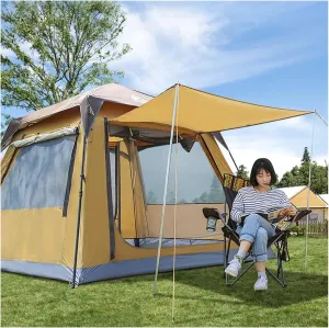 Family Tent, 6/10 Person Tent for Camping Waterproof, Easy Setup with Large Mesh for Ventilation, Portable Folding Outdoor Tents, UV Protection Sun Shelter, Festival Essential