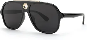 FEISEDY Retro Square 70s Sunglasses for Women Men Vintage Trendy Aviator Sun Glasses B2913