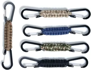 Fence Hook Outdoor Braided Paracord Carabiner Hanging Hooks Perfect Hook for Bottle Bag Camping Tools