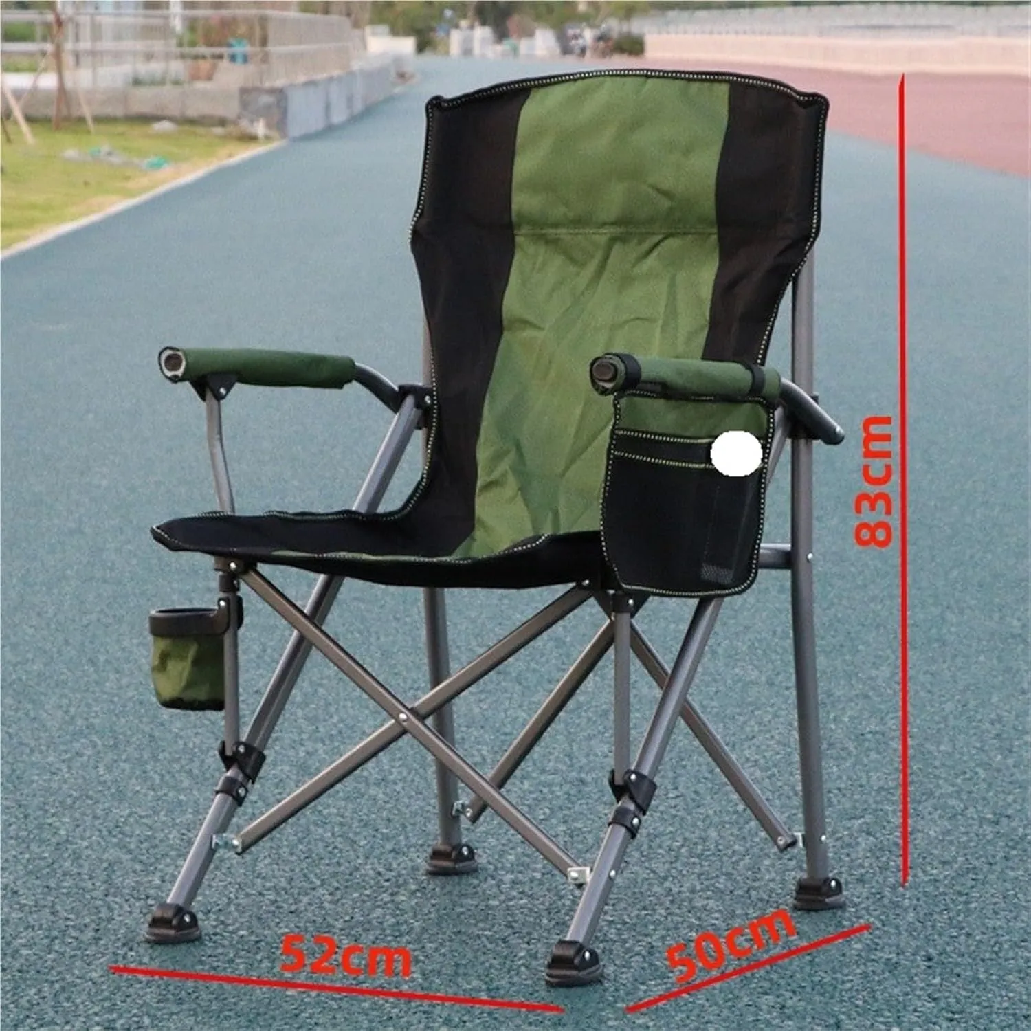 Fishing Chair Camping Folding Chair Portable Stall High Back Chair Folding Chair Green Blue Black Camouflage(Camo)