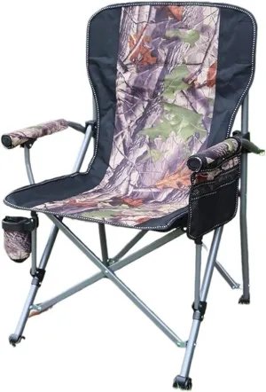 Fishing Chair Camping Folding Chair Portable Stall High Back Chair Folding Chair Green Blue Black Camouflage(Camo)