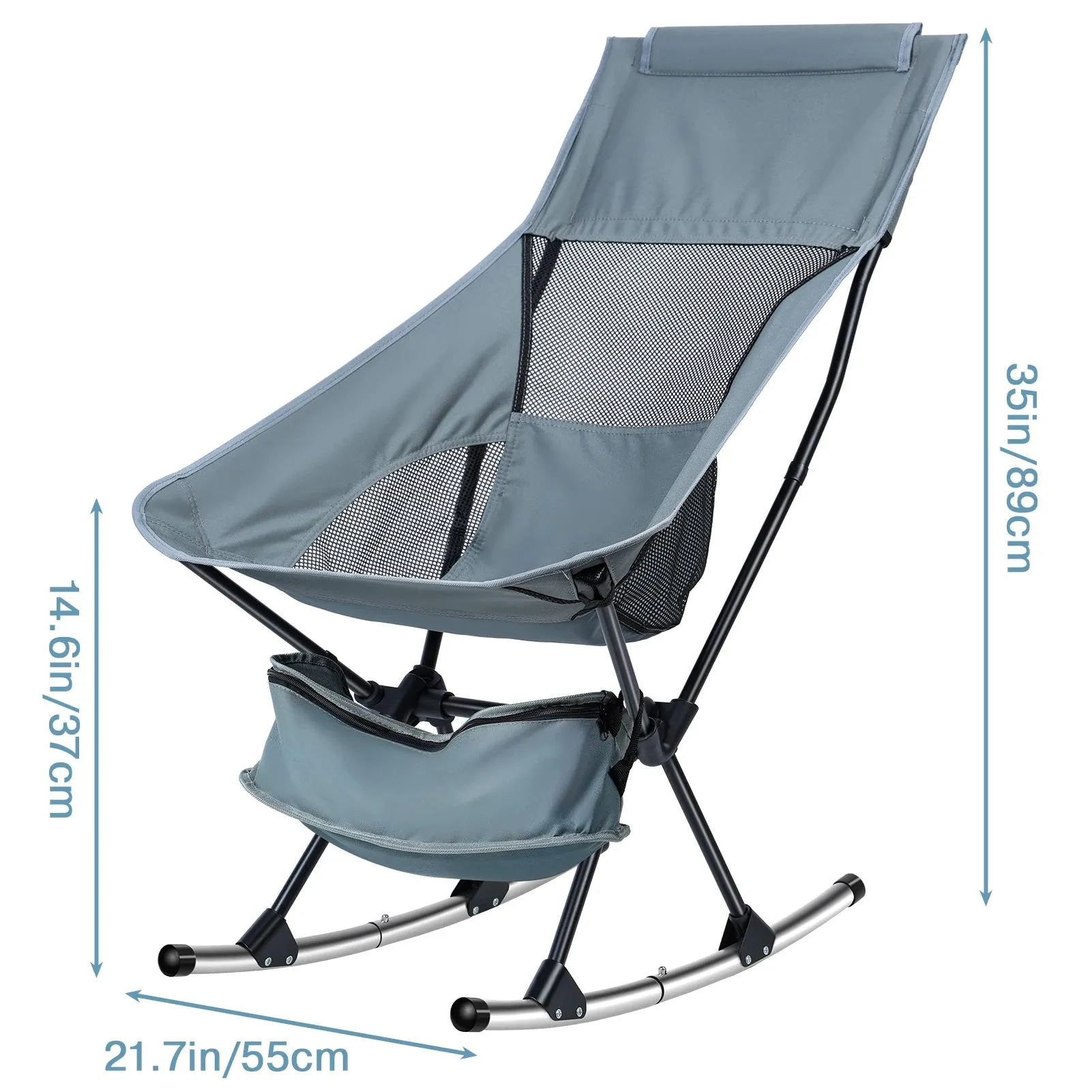 Fishing chairs Hard Arm High Back Lawn Chair Heavy Duty with Removable Headrest, for Camp, Lawn and Outdoors Hiking, fishing
