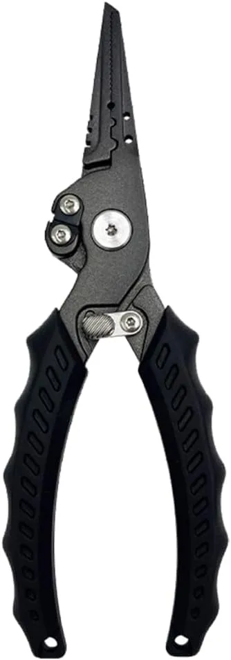 Fishing Plier Fishing Multitool Stainless Steel Pliers Multifunction Fishing Line Cutter Rings Opener with Lock