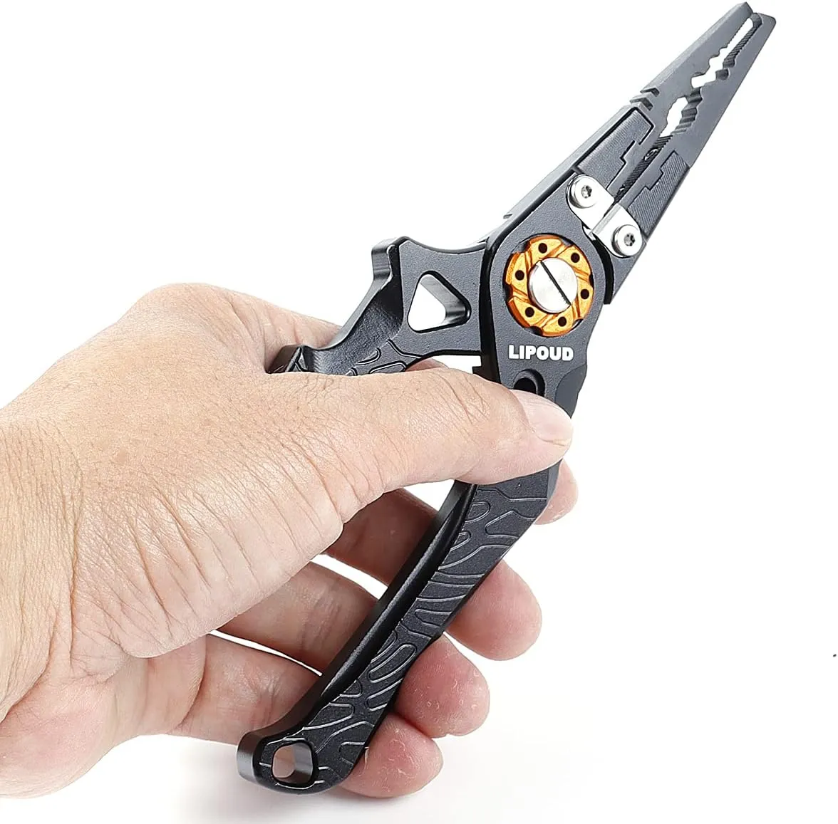 Fishing Pliers Saltwater Hook Remover Fishing Tools Split Ring Pliers Multitool Fish Pliers with Lanyard and Sheath