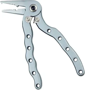 Fishing Pliers Saltwater with Blade Cutter,Aluminum Fishing Multitool Hook Remover for Split Ring,Fishing Line Cutting and Hook Removal-Never Rust,Fishing Gear Gifts for Men