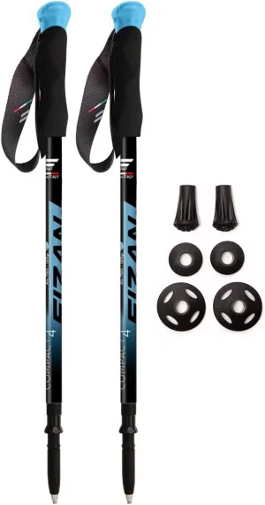 Fizan Compact 4 Trekking Poles – 6.0 oz Ultralight, Backpacking, Thru Hiking Poles, Adjustable, Collapsible, Customized Fit, EVA Grips, Aluminum Walking Sticks (Compact 4)