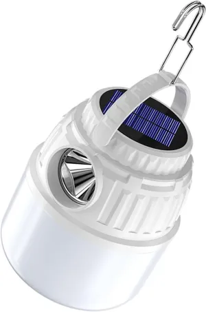 Focket Long Standby for LED Camping Lantern, Emergency Camping Light, Picnic (Type C and Solar Charging)