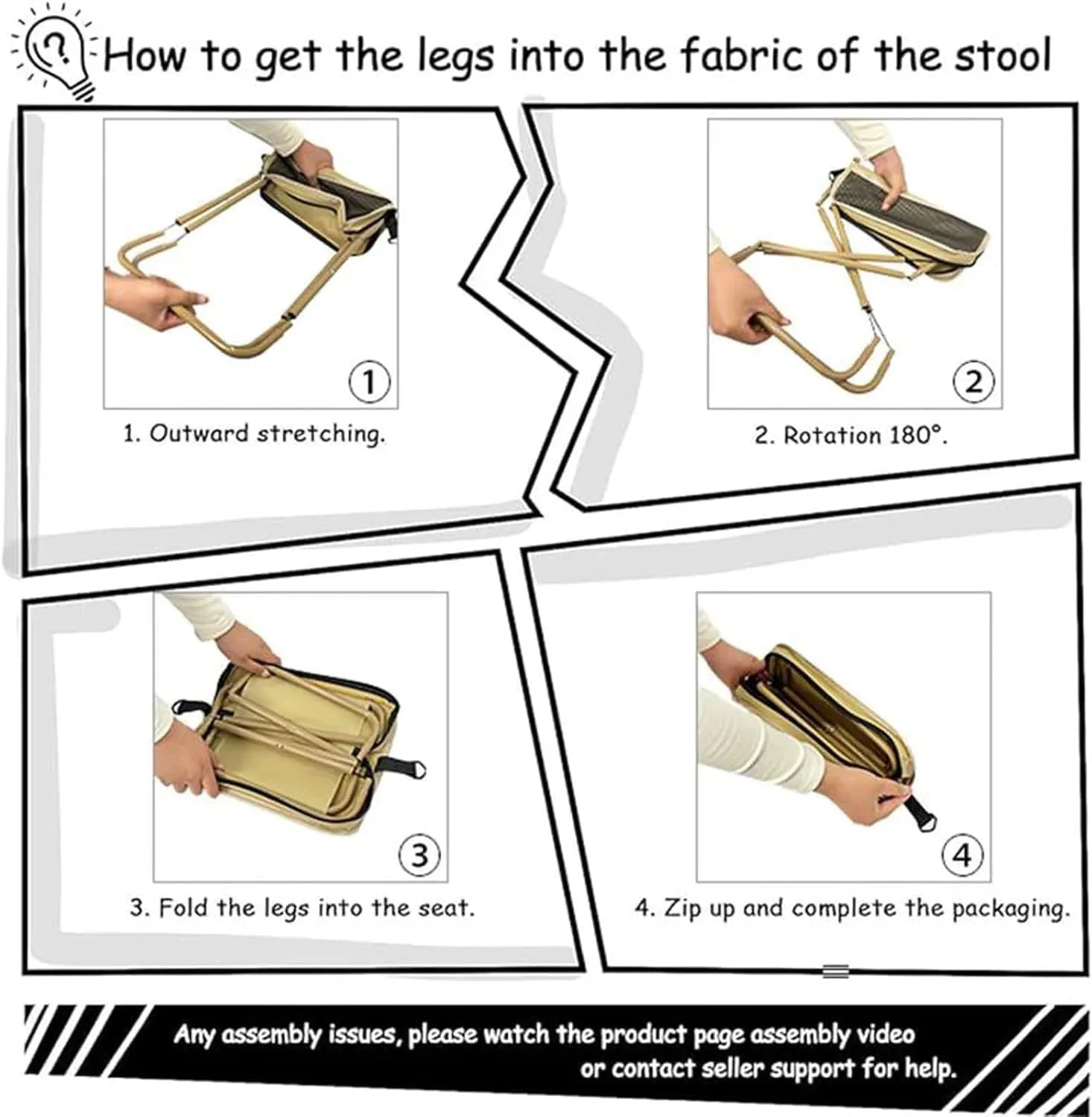 Foldable Backpack Stool, Portable Mini Outdoor Camping Folding Seat with Adjustable Shoulder Strap, for Camping, Fishing, Hiking, Picnics, Outdoor Barbecue(Green,Small)