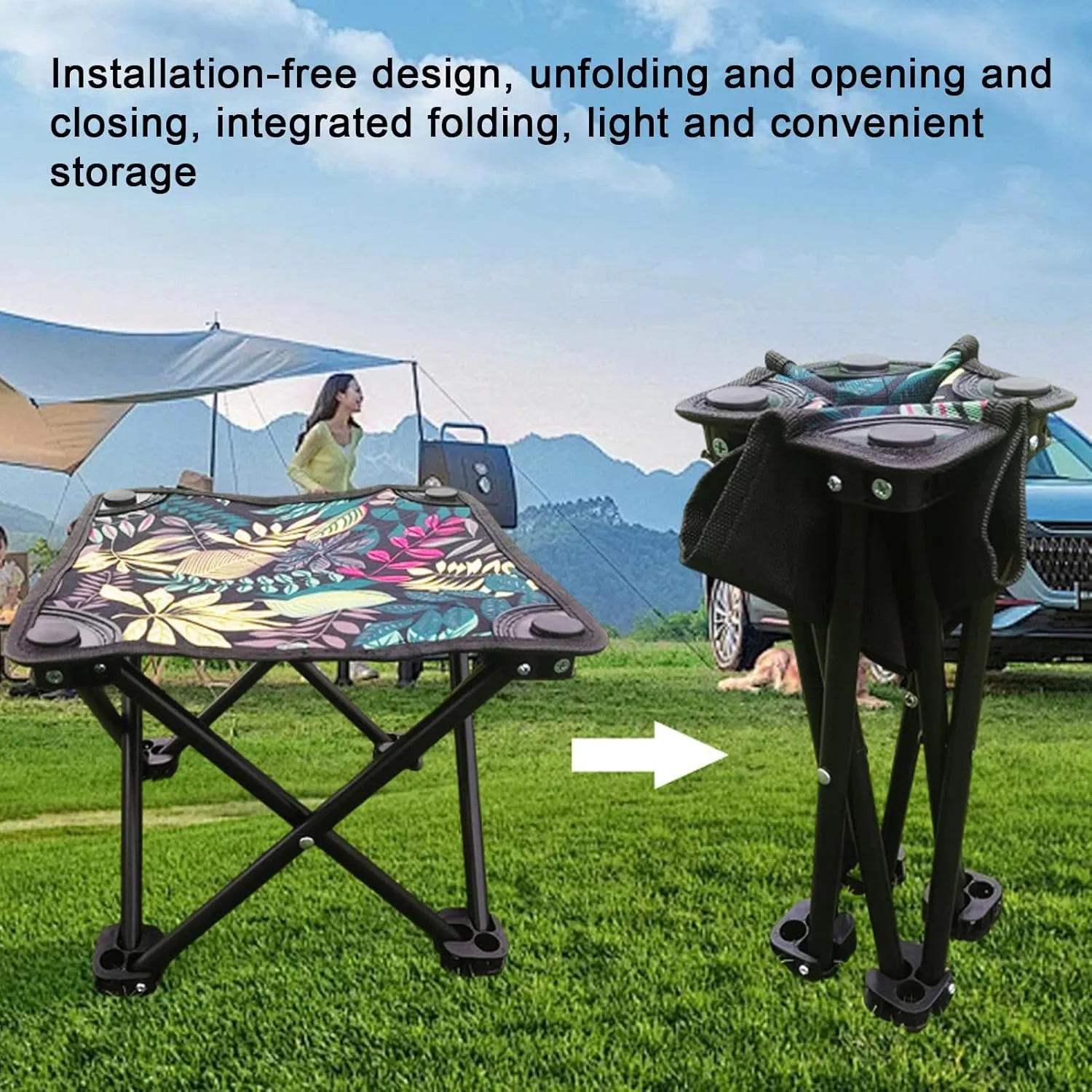 Foldable Outdoor Chairs - Folding Seat, Lightweight Camp | Portable Heavy Duty Chair for Backpacking Hiking Fishing Sports Picnic Lawn Storage Bag Travel Beach Hunting BBQ Festival Gear