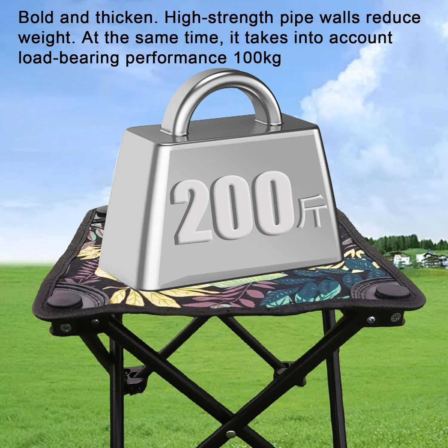 Foldable Outdoor Chairs - Folding Seat, Lightweight Camp | Portable Heavy Duty Chair for Backpacking Hiking Fishing Sports Picnic Lawn Storage Bag Travel Beach Hunting BBQ Festival Gear