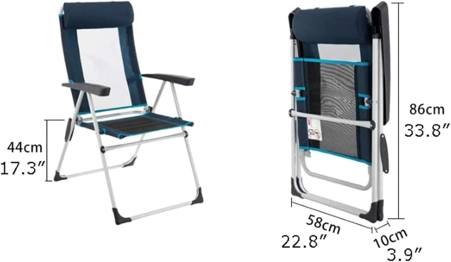 Folding Camping Folding Chair Camping Chair Portable Comfortable Armchair Recliner Lazy Chair Breathable Chairs Foldable(B)