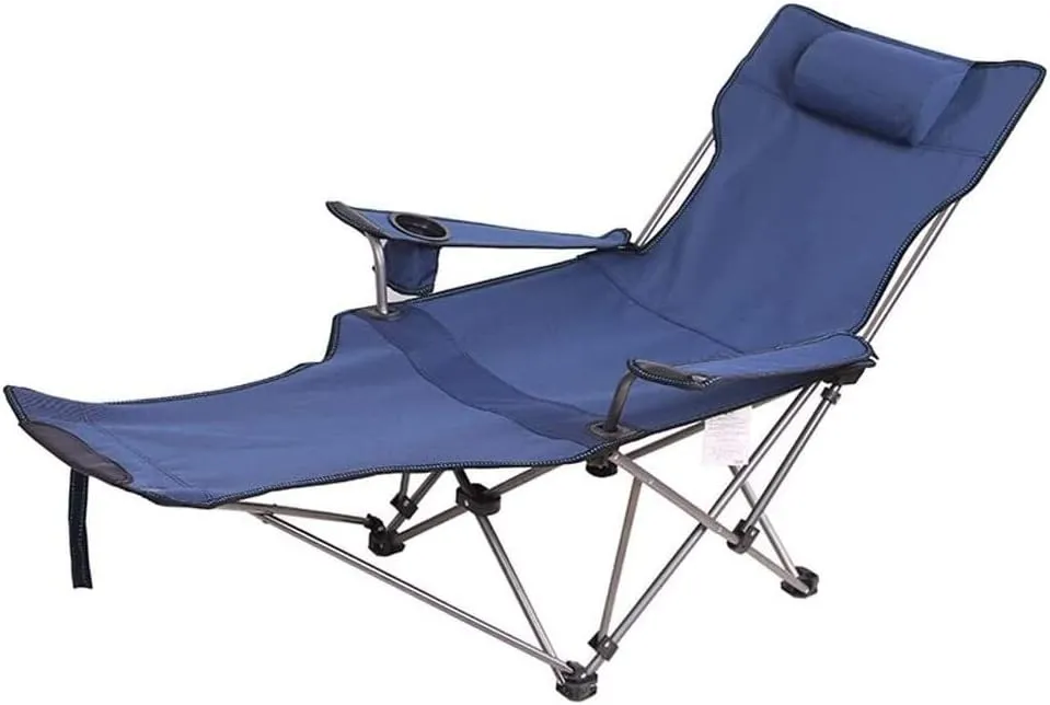 Folding Camping Outdoor Folding Camping Chair Recliner Portable Back Fishing Chair Leisure Stool Beach Break Chair Sports Chair Chairs Foldable(D)