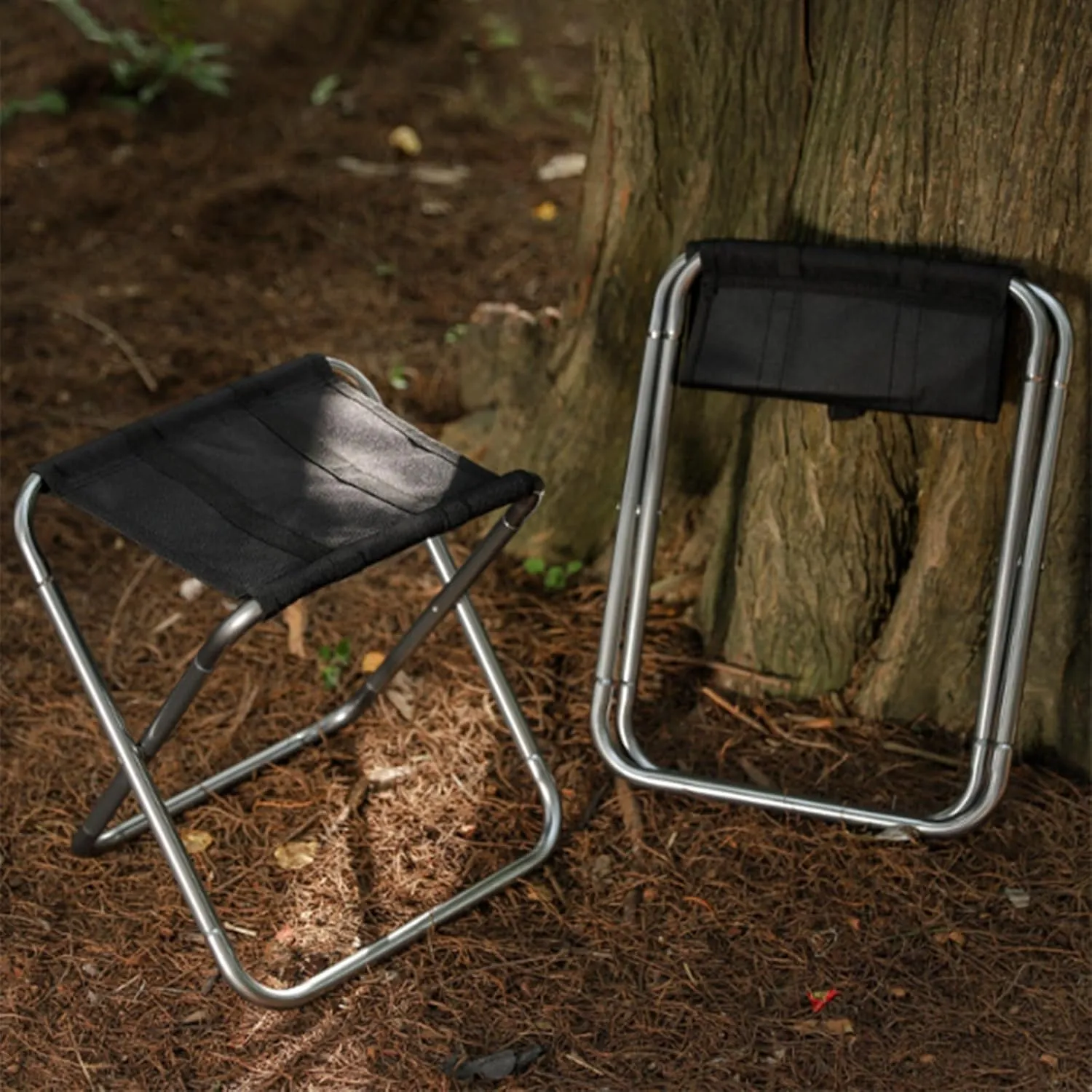 Folding Camping Stool Portable Seats Little Fishing Chair Foldable Camp Stool for Camping Fishing Hikings Gardenings