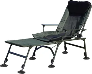 Folding Fishing Chair, Heavy Duty 330 lbs Capacity, 180° Adjustable Reclining, High Back Support, Outdoor Camping Lounge (GreenC)