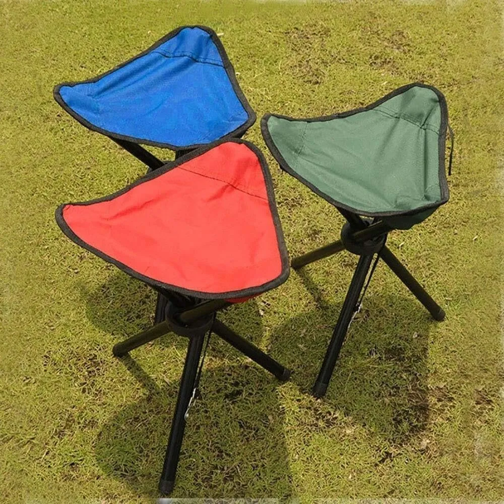 Folding Fishing Chair Mini Camping Folding Chair Outdoor Portable Fishing Small Bench Comfort Firm and Durable Portable Chair for Camping Expedition Ergonomic Camp seat Canvas Camping Chair