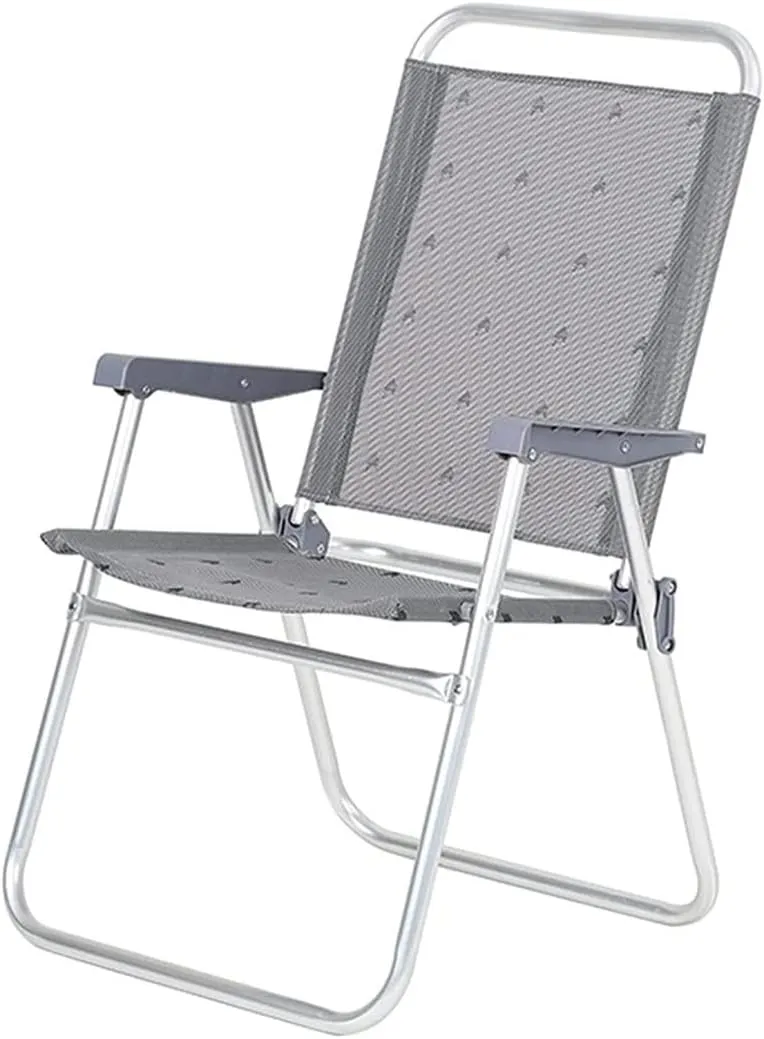 Folding Lawn Chair Outdoor Camping Portable Folding Chair Beach Seat Lightweight Lazy Lunch Break Recliner for Fishing Travel Folding Chair
