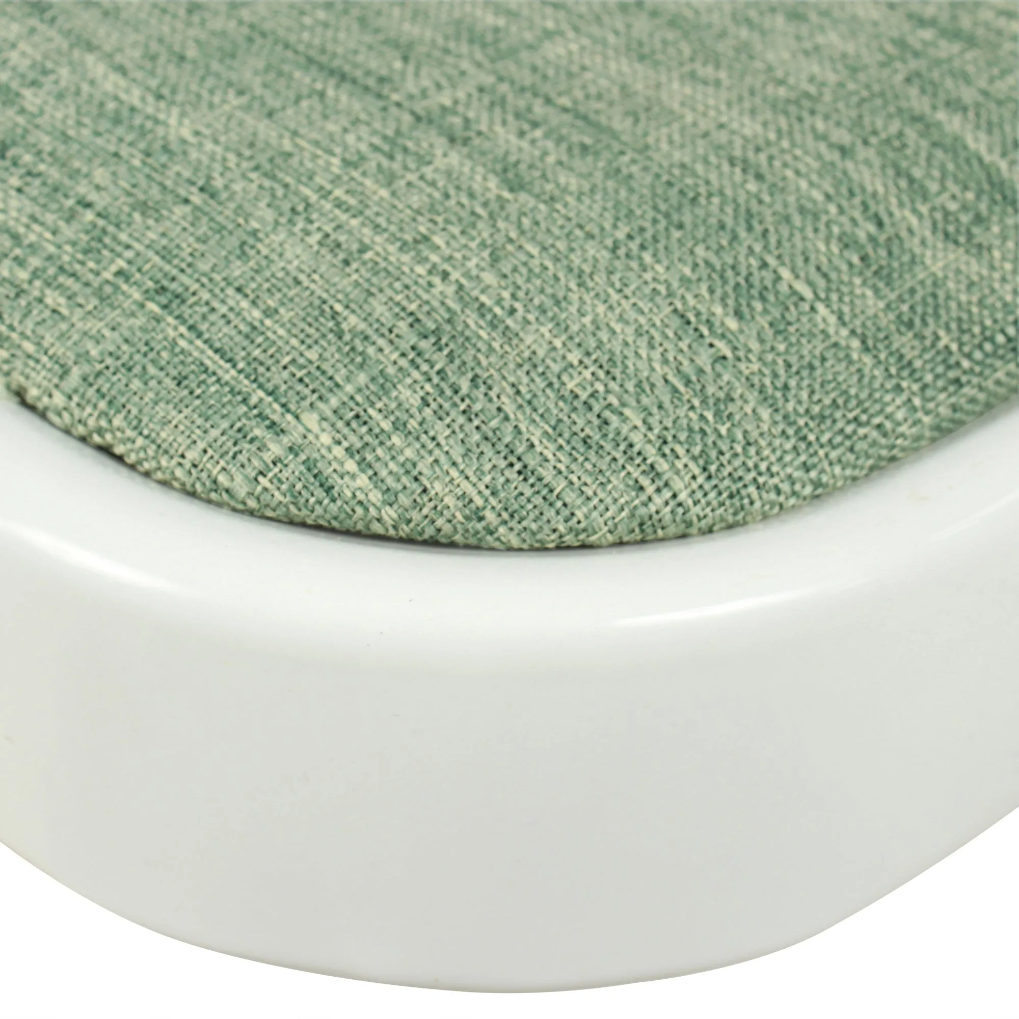 Folding Padded Green Metal Chair