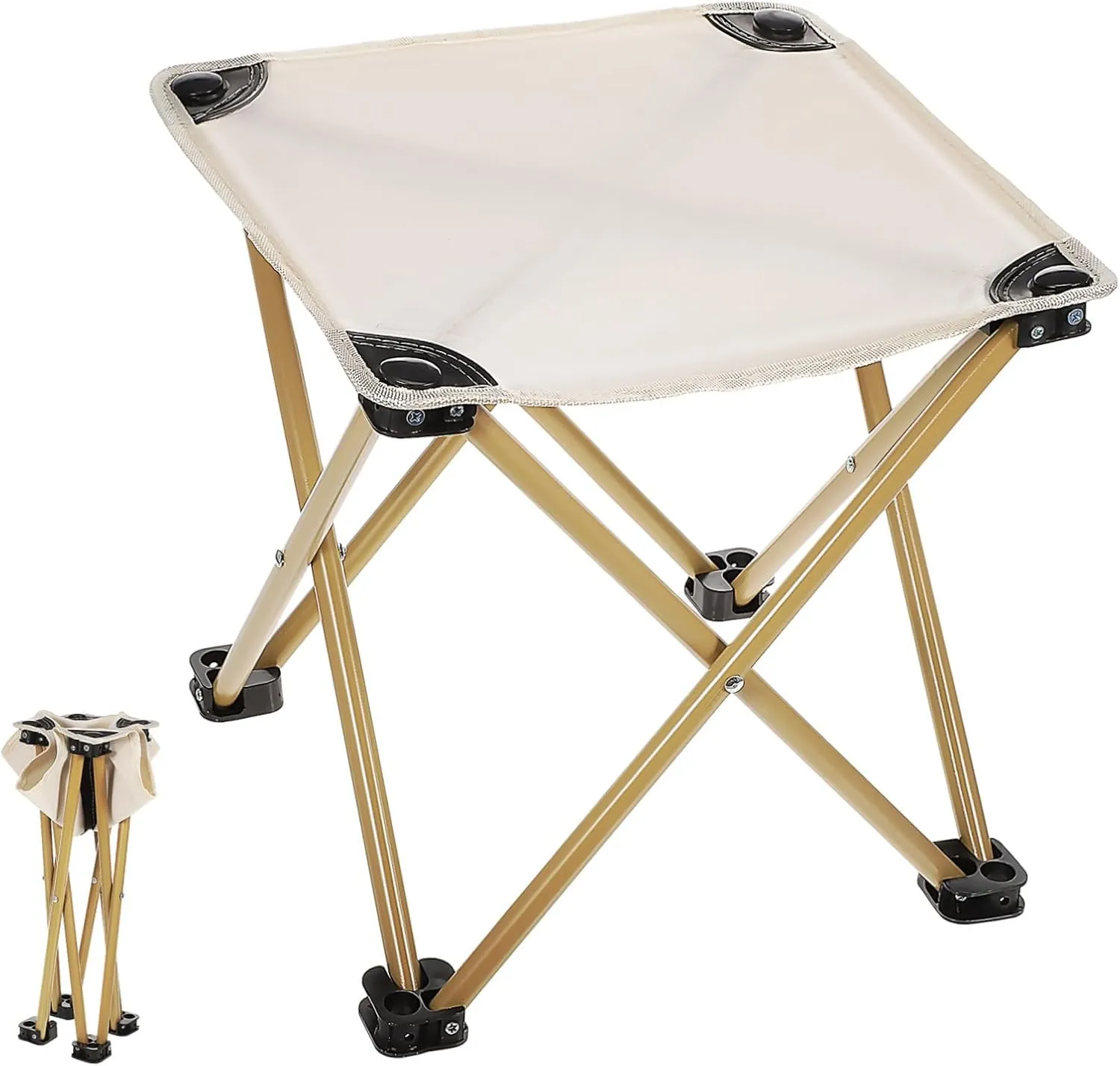 Folding Stool for Outdoor Use Portable Camp Chair with Carry Bag Lightweight and Compact Design for Camping Fishing Picnics and Travel Heavy-Duty Construction with Comfort