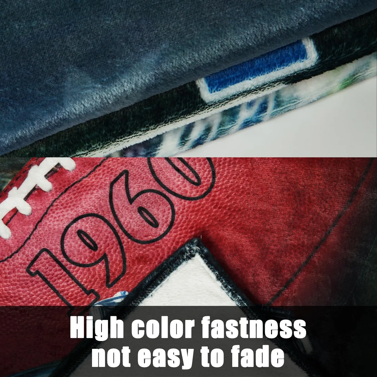 Football Team City Throw Blanket, Sport Blanket for Fans Players, Gifts for Man Women and Boys.