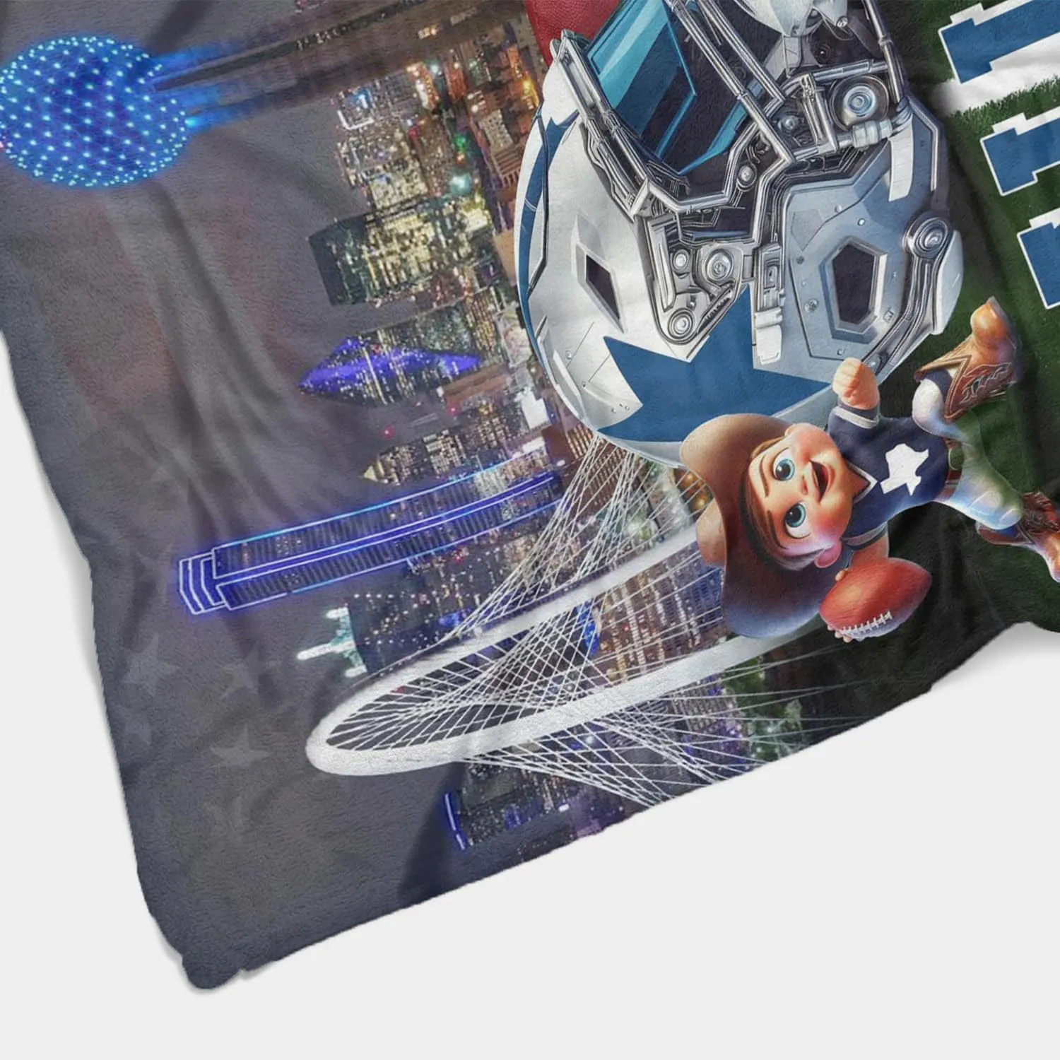 Football Team City Throw Blanket, Sport Blanket for Fans Players, Gifts for Man Women and Boys.