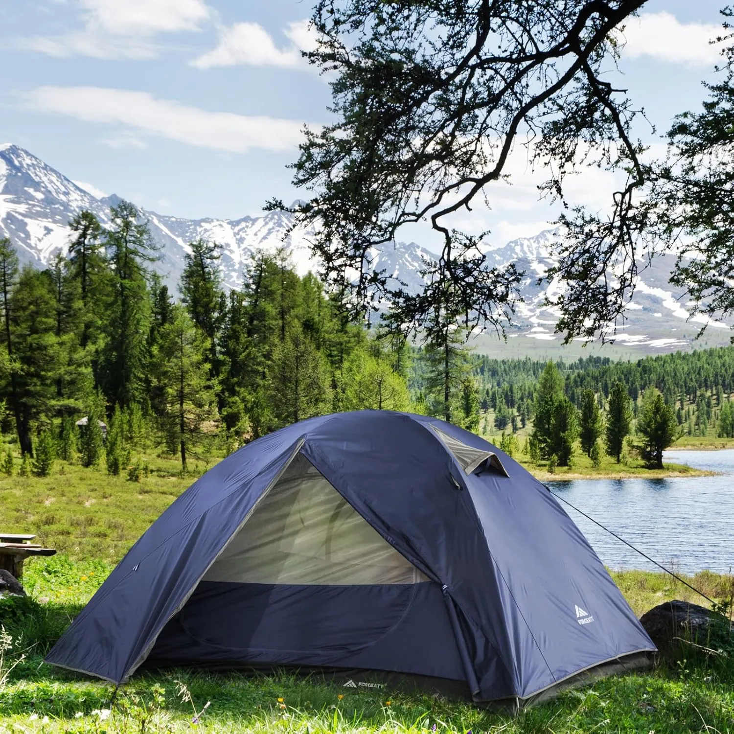Forceatt Camping Tent 2/3/4 Person, Professional Waterproof & Windproof Lightweight Backpacking Tent Suitable for Outdoor,Hiking,Camping, Mountaineering and Travel