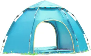 Four Seasons Family Camping Tent for 3-4 Persons, Pop Up Tent Waterproof Sun Shade Anti UV Easy Set Up for Beach/Hiking/Backpacking/Fishing Instant Su