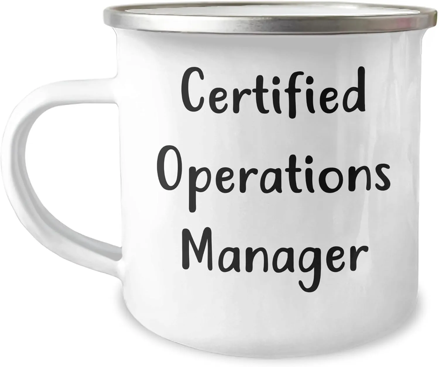 Funny Certified Operations Manager Gifts for Men from Family - 12 oz Camping Mug, Father's Day Unique Gifts