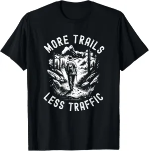 Funny Trail Hiking Meme - Forest Trekking Therapy T-Shirt