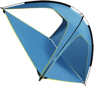 GANAZONO 2-in-1 Tent Canopy Picnic Mat Quick Opening Sun Protection Durable for Camping Beach Park