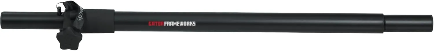 Gator Frameworks Standard Subwoofer/Speaker Extender Pole and 20mm Adapter, Fits M6 Threading (GFW-SPK-SP)