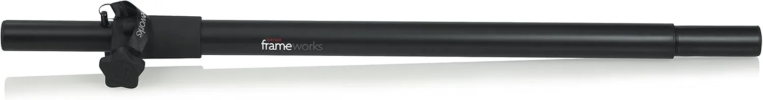 Gator Frameworks Standard Subwoofer/Speaker Extender Pole and 20mm Adapter, Fits M6 Threading (GFW-SPK-SP)