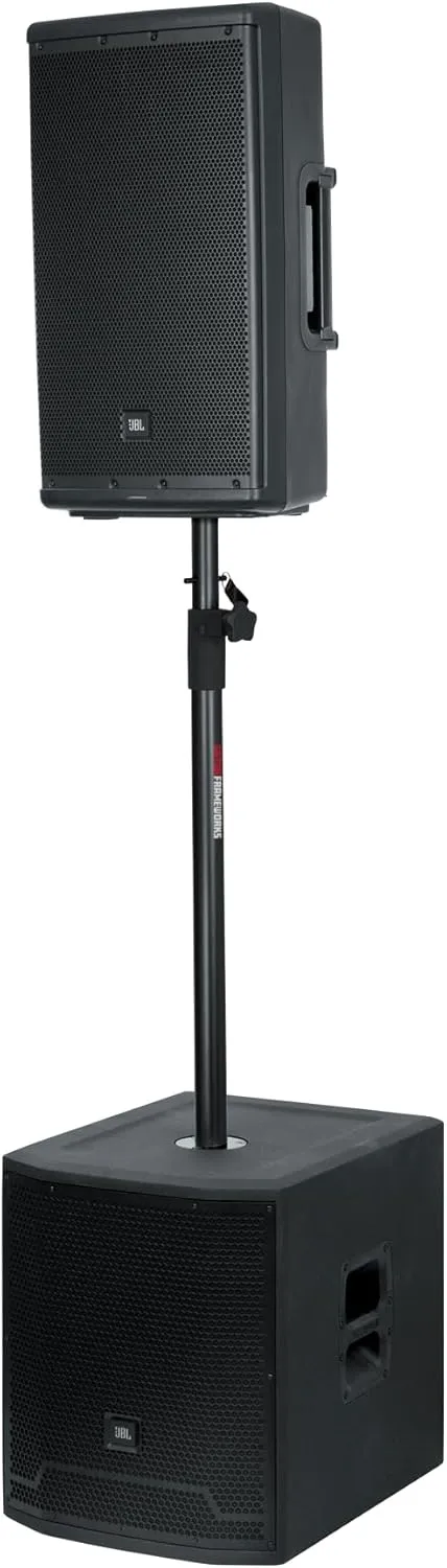 Gator Frameworks Standard Subwoofer/Speaker Extender Pole and 20mm Adapter, Fits M6 Threading (GFW-SPK-SP)