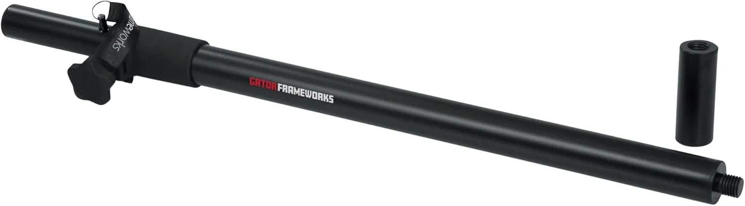 Gator Frameworks Standard Subwoofer/Speaker Extender Pole and 20mm Adapter, Fits M6 Threading (GFW-SPK-SP)