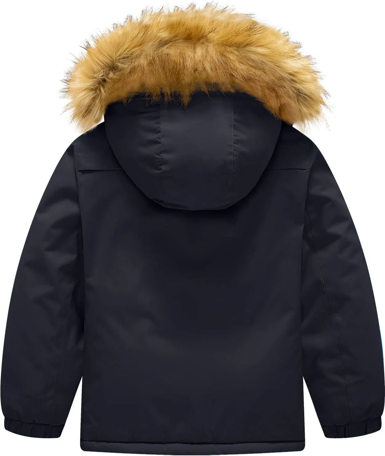 GEMYSE Boy's Winter Waterproof Ski Snow Jacket Hooded Fleece Windproof Jacket