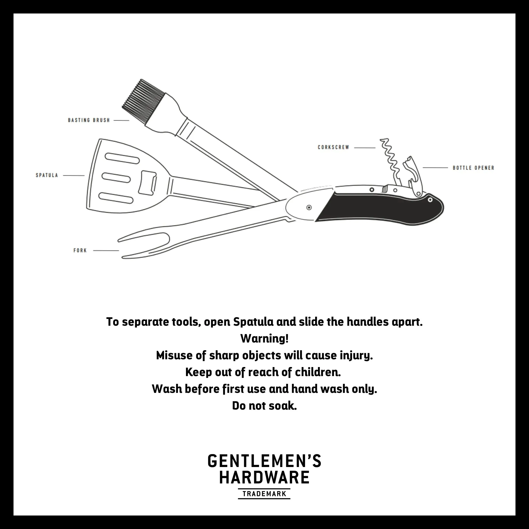 Gentlemen's Hardware BBQ Multitool