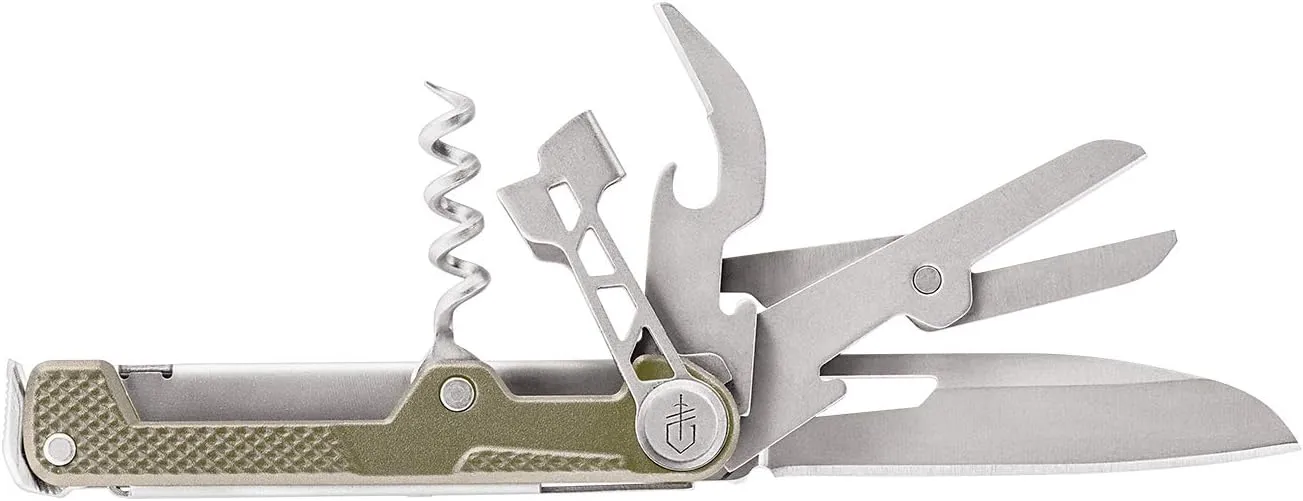 Gerber Gear Armbar Cork Pocket Knife EDC Multitool with Blade, Pry Bar, and Hammer for Camping, Gold