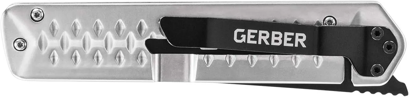 Gerber Gear Ayako Folding Pocket Knife with Clip, EDC Knife, Silver, Stainless Steel