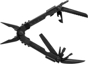 Gerber Gear Multi-Plier 600 - 14-in-1 Multitool with Sheath, Needlenose Pliers, Screwdriver, Serrated Knife, Wire Crimper, Bottle Opener, Can Opener & More - Made in USA - Black with Sheath