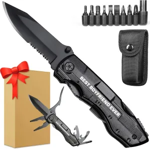 Gifts for Boyfriend, Multitool Knife"BEST BOYFRIEND EVER", Birthday Gifts for Boyfriend - Best Boyfriend Gifts, Boyfriend Christmas Gifts, Valentines Day Gifts for Boyfriend, Boyfriend Gifts