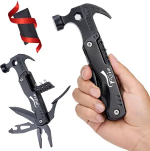 Gifts for Dad Fathers Day Dad Gifts from Daughter Son Wife Multitool Hammer, Practical Pocket Multitool Christmas Stocking Stuffers for Dad, Stepdad, Husband, Men