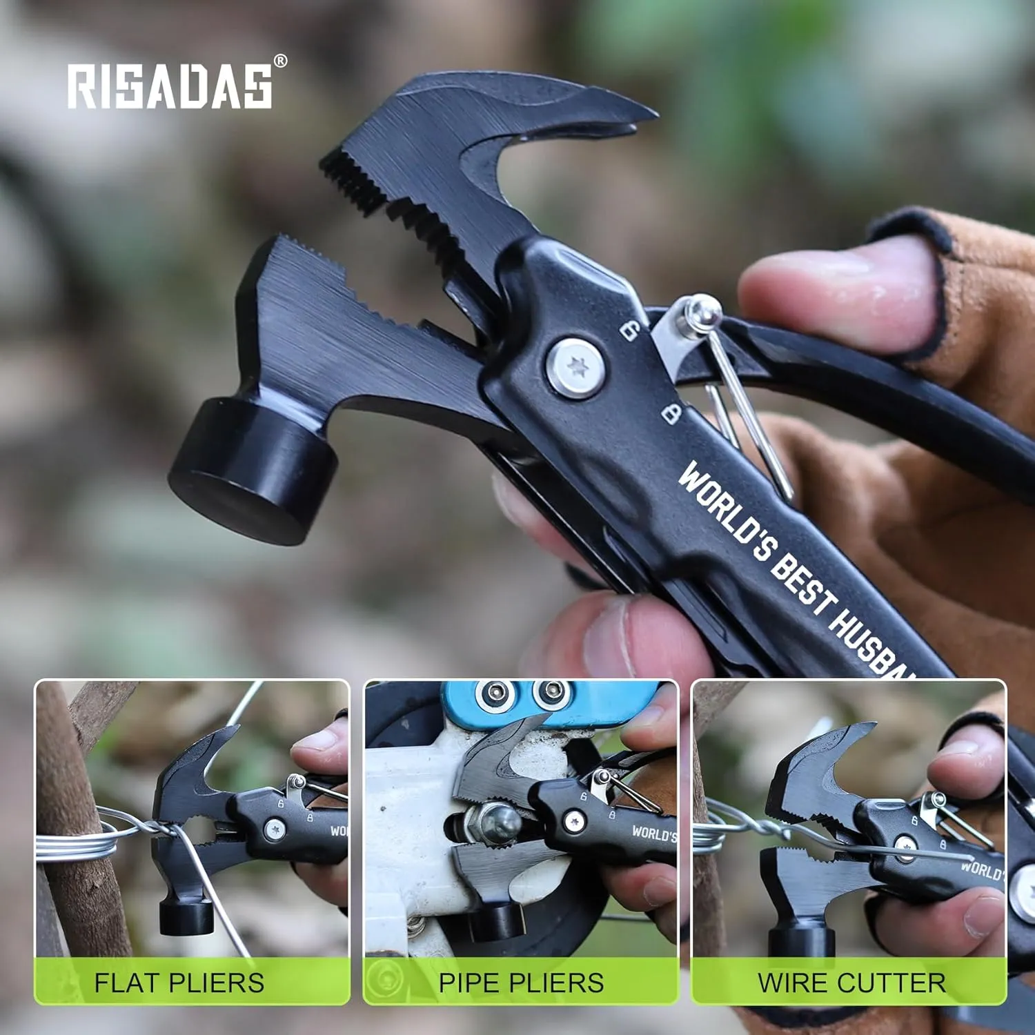 Gifts for Husband - Husband Gifts, Husbands Birthday Gift - Gift for Him from Wife, Christmas Husbands Stocking Stuffers - Valentines Day Fathers Day Presents for Him, Multitool Hammer